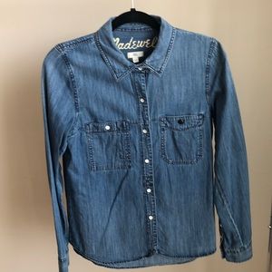 Madewell Medium Wash Chambray Shirt